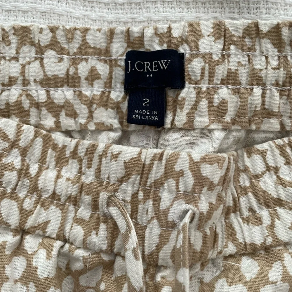 J Crew Factory linen draw string pants. Size 2 - Picture 3 of 4